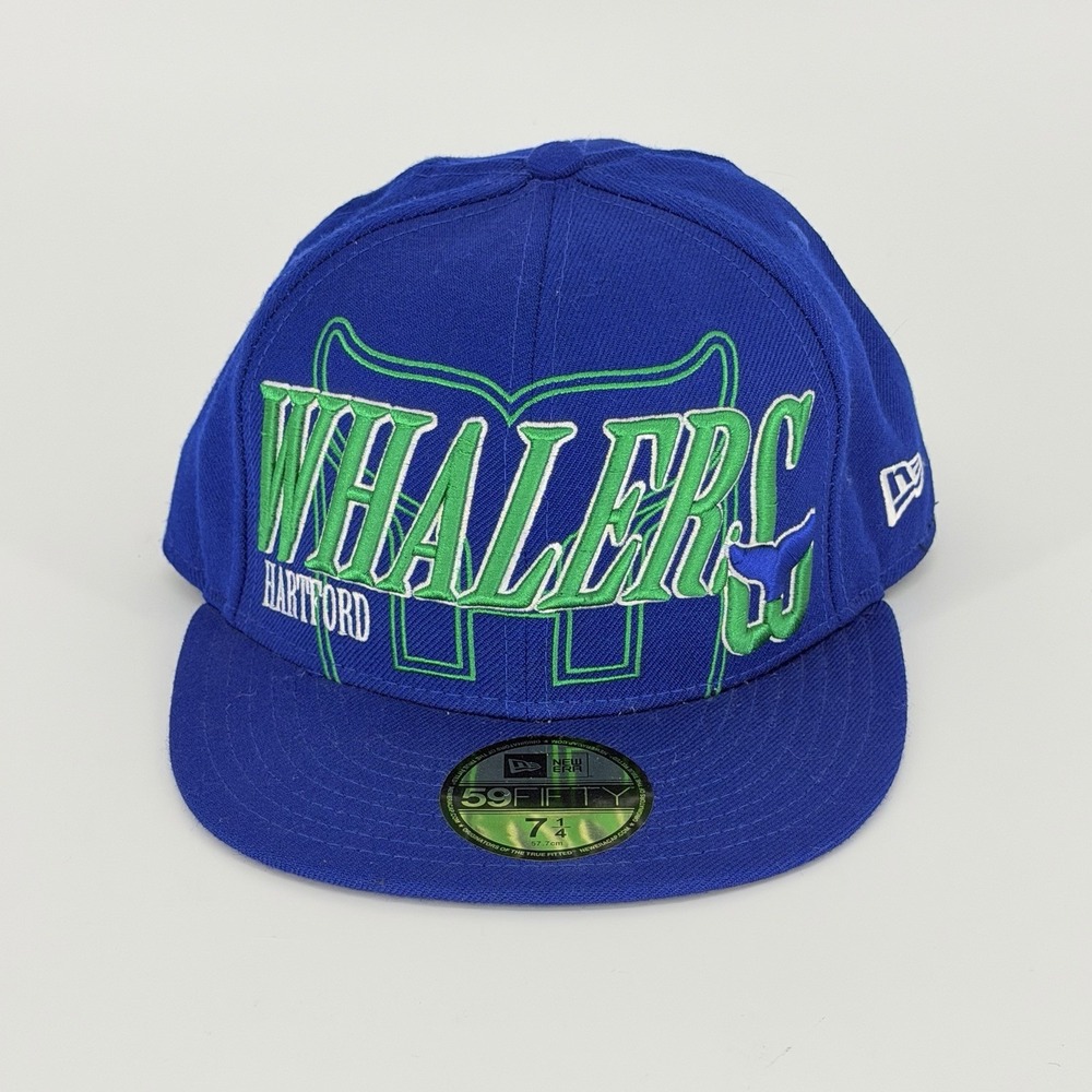 Hartford Whalers New Era 59FIFTY Fitted Hat 7 1/4‎ Vintage Hockey